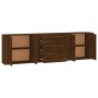 Aparadores 3 piezas madera contrachapada marrón roble de , Aparadores - Ref: Foro24-3185406, Precio: 259,24 €