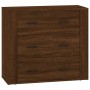 Aparadores 3 piezas madera contrachapada marrón roble de , Aparadores - Ref: Foro24-3185406, Precio: 259,24 €