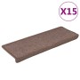 Alfombras de peldaños de escalera 15 uds marrón 65x21x4 cm von , Treppenmatten - Ref: Foro24-326196, Preis: 68,68 €, Rabatt: %