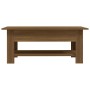 Mesa de centro madera de ingeniería marrón roble 102x55x42 cm by , Coffee table - Ref: Foro24-813076, Price: 64,52 €, Discoun...