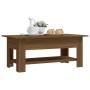 Mesa de centro madera de ingeniería marrón roble 102x55x42 cm by , Coffee table - Ref: Foro24-813076, Price: 64,52 €, Discoun...