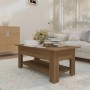 Mesa de centro madera de ingeniería marrón roble 102x55x42 cm by , Coffee table - Ref: Foro24-813076, Price: 64,52 €, Discoun...