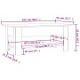 Mesa de centro madera de ingeniería marrón roble 102x55x42 cm by , Coffee table - Ref: Foro24-813076, Price: 64,52 €, Discoun...