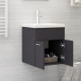 Mueble con lavabo madera de ingeniería gris by , Bathroom furniture - Ref: Foro24-3070813, Price: 114,96 €, Discount: %