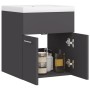 Mueble con lavabo madera de ingeniería gris by , Bathroom furniture - Ref: Foro24-3070813, Price: 114,96 €, Discount: %