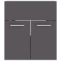 Mueble con lavabo madera de ingeniería gris by , Bathroom furniture - Ref: Foro24-3070813, Price: 114,96 €, Discount: %