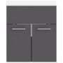 Mueble con lavabo madera de ingeniería gris by , Bathroom furniture - Ref: Foro24-3070813, Price: 114,96 €, Discount: %