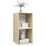 Mueble TV de pared madera contrachapada blanco roble 37x37x72cm von , TV-Möbel - Ref: Foro24-805476, Preis: 41,79 €, Rabatt: %