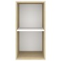 Mueble TV de pared madera contrachapada blanco roble 37x37x72cm von , TV-Möbel - Ref: Foro24-805476, Preis: 41,79 €, Rabatt: %