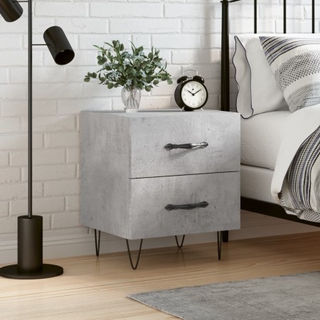 Mesita de noche madera ingeniería gris hormigón 40x35x47,5 cm von , Nachttische - Ref: Foro24-827300, Preis: 45,60 €, Rabatt: %