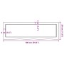 Estante de pared madera maciza roble sin tratar 100x30x(2-6) cm von , Regale und Regale - Ref: Foro24-363562, Preis: 74,32 €,...