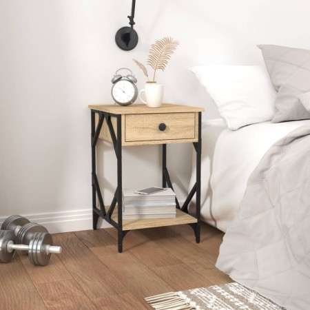 Mesitas noche 2 uds madera contrachapada color roble 40x42x60cm von , Nachttische - Ref: Foro24-826338, Preis: 88,28 €, Rabat...