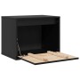 Armario de pared de madera maciza de pino negro 45x30x35 cm von , Regale und Regale - Ref: Foro24-813443, Preis: 46,74 €, Rab...