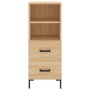 Aparador madera contrachapada color roble Sonoma 34,5x34x90 cm de , Aparadores - Ref: Foro24-828671, Precio: 67,42 €, Descuen...