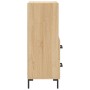 Aparador madera contrachapada color roble Sonoma 34,5x34x90 cm de , Aparadores - Ref: Foro24-828671, Precio: 67,42 €, Descuen...