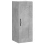 Armario de pared madera ingeniería gris hormigón 34,5x34x90 cm de , Aparadores - Ref: Foro24-830496, Precio: 40,92 €, Descuen...