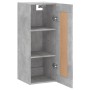 Armario de pared madera ingeniería gris hormigón 34,5x34x90 cm de , Aparadores - Ref: Foro24-830496, Precio: 40,92 €, Descuen...