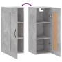 Armario de pared madera ingeniería gris hormigón 34,5x34x90 cm de , Aparadores - Ref: Foro24-830496, Precio: 40,92 €, Descuen...
