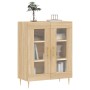 Aparador de madera de ingeniería roble Sonoma 69,5x34x90 cm de , Aparadores - Ref: Foro24-827775, Precio: 90,64 €