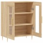 Aparador de madera de ingeniería roble Sonoma 69,5x34x90 cm by , Sideboards - Ref: Foro24-827775, Price: 95,26 €, Discount: %