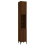 Armario de baño madera contrachapada roble marrón 30x30x190 cm von , Badezimmerwaschtische - Ref: Foro24-819803, Preis: 115,2...