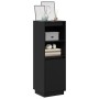 Aparador alto de madera maciza de pino negro 37x34x110 cm de , Aparadores - Ref: Foro24-813519, Precio: 78,46 €, Descuento: %