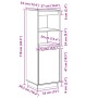 Aparador alto de madera maciza de pino negro 37x34x110 cm de , Aparadores - Ref: Foro24-813519, Precio: 78,46 €, Descuento: %
