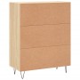 Aparador de madera de ingeniería roble Sonoma 69,5x34x90 cm de , Aparadores - Ref: Foro24-830255, Precio: 93,30 €, Descuento: %