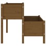 Jardinera de madera de pino maciza marrón miel 110x84x75 cm von , Töpfe und Pflanzgefäße - Ref: Foro24-822265, Preis: 158,32 ...
