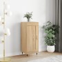 Aparador madera contrachapada color roble Sonoma 34,5x34x90 cm de , Aparadores - Ref: Foro24-830423, Precio: 64,34 €, Descuen...
