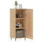 Aparador madera contrachapada color roble Sonoma 34,5x34x90 cm de , Aparadores - Ref: Foro24-830423, Precio: 64,34 €, Descuen...