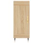 Aparador madera contrachapada color roble Sonoma 34,5x34x90 cm de , Aparadores - Ref: Foro24-830423, Precio: 64,34 €, Descuen...