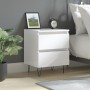 Mesita de noche madera contrachapada blanco brillo 40x35x50 cm von , Nachttische - Ref: Foro24-826880, Preis: 61,14 €, Rabatt: %