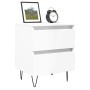 Mesita de noche madera contrachapada blanco brillo 40x35x50 cm von , Nachttische - Ref: Foro24-826880, Preis: 61,14 €, Rabatt: %