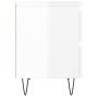 Mesita de noche madera contrachapada blanco brillo 40x35x50 cm von , Nachttische - Ref: Foro24-826880, Preis: 61,14 €, Rabatt: %