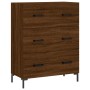 Aparador de madera de ingeniería marrón roble 69,5x34x90 cm de , Aparadores - Ref: Foro24-827859, Precio: 102,75 €, Descuento: %