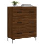 Aparador de madera de ingeniería marrón roble 69,5x34x90 cm de , Aparadores - Ref: Foro24-827859, Precio: 102,75 €, Descuento: %