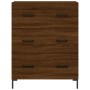 Aparador de madera de ingeniería marrón roble 69,5x34x90 cm de , Aparadores - Ref: Foro24-827859, Precio: 102,75 €, Descuento: %