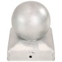 Tapas para postes 6 uds metal galvanizado globo final 71x71 mm von , Zubehör für Tore und Zäune - Ref: Foro24-145497, Preis: ...
