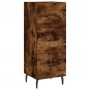 Aparador madera de ingeniería roble ahumado 34,5x34x90 cm by , Sideboards - Ref: Foro24-828625, Price: 75,41 €, Discount: %