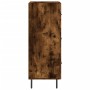 Aparador madera de ingeniería roble ahumado 34,5x34x90 cm by , Sideboards - Ref: Foro24-828625, Price: 75,41 €, Discount: %