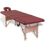 Mesa camilla de masaje de madera plegable de cuatro cuerpos rojos by , massage tables - Ref: Foro24-110094, Price: 169,19 €, ...