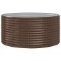 Jardinera acero con recubrimiento en polvo marrón 140x140x68 cm by , Pots and planters - Ref: Foro24-319090, Price: 51,55 €, ...