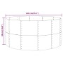 Jardinera acero con recubrimiento en polvo marrón 140x140x68 cm by , Pots and planters - Ref: Foro24-319090, Price: 51,55 €, ...