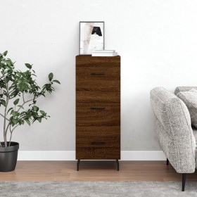 Aparador madera de ingeniería marrón roble 34,5x34x90 cm de , Aparadores - Ref: Foro24-828627, Precio: 74,95 €, Descuento: %