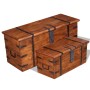Set de baúles de almacenamiento de madera maciza 2 piezas de , Baúles de almacenamiento - Ref: Foro24-244050, Precio: 281,70 ...