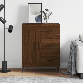 Aparador de madera de ingeniería marrón roble 69,5x34x90 cm by , Sideboards - Ref: Foro24-830283, Price: 123,67 €, Discount: %