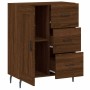Aparador de madera de ingeniería marrón roble 69,5x34x90 cm by , Sideboards - Ref: Foro24-830283, Price: 123,67 €, Discount: %