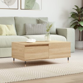 Mesa de centro madera contrachapada roble Sonoma 90x50x36,5 cm von , Couchtisch - Ref: Foro24-830799, Preis: 68,29 €, Rabatt: %