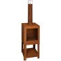 Esschert Design Chimenea exterior con sitio para leña oxidada FF298 by , Chimneys - Ref: Foro24-421282, Price: 185,60 €, Disc...